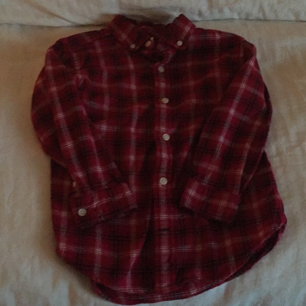 💙 Gymboree Plaid Flannel Oxford